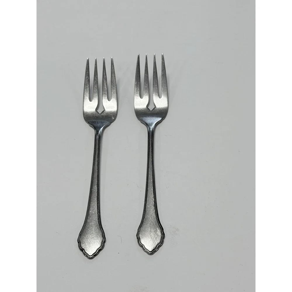 Oneida Replacement Salad Forks Set of 2 Summer Mist Autumn Glow